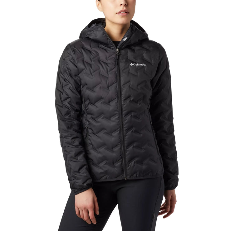 Columbia Women's Delta Ridge Down Hooded Jacket Black - Hemen Kargoda