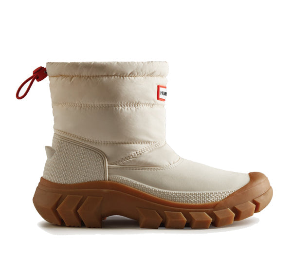 Hunter Women's Intrepid Insulated Short Snow Boots White Willow/Gum