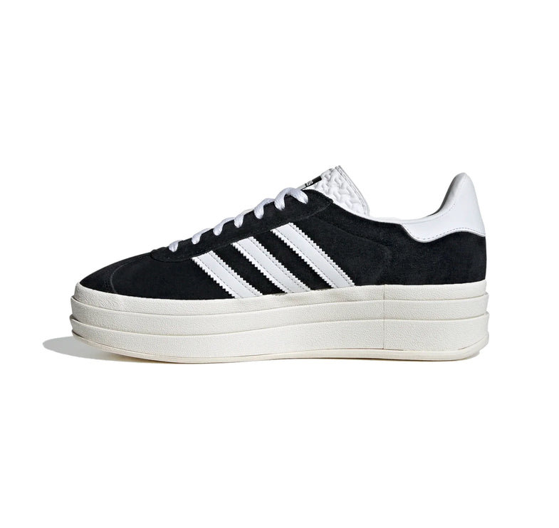 Adidas Women's Gazelle Bold Shoes Core Black/Cloud White/Core White HQ6912