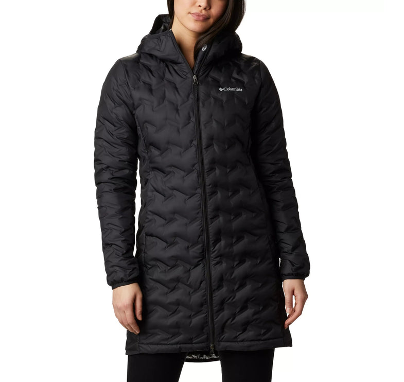 Columbia Women's Delta Ridge Long Down Jacket Black - Hemen Kargoda