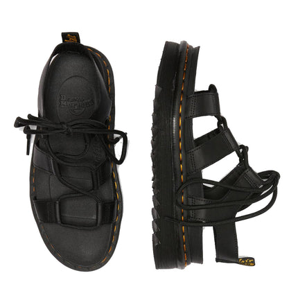 Dr. Martens Women's Nartilla Leather Gladiator Sandals Black
