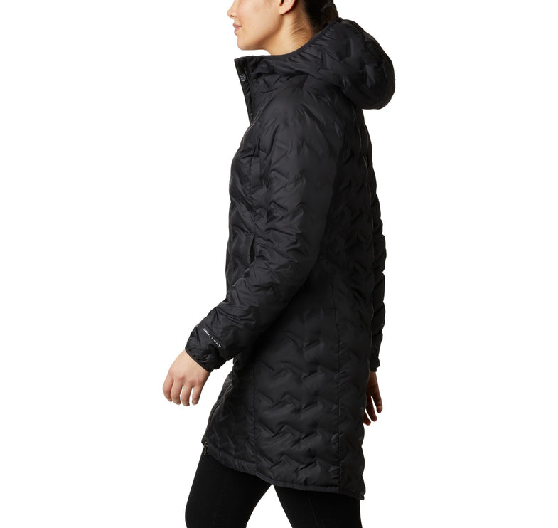 Columbia Women's Delta Ridge Long Down Jacket Black - Hemen Kargoda