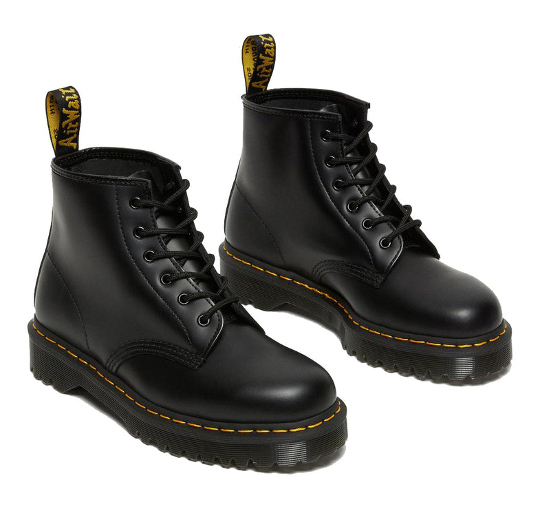Dr. Martens Women's 101 Bex Smooth Leather Ankle Boots Black - Özel İndirim