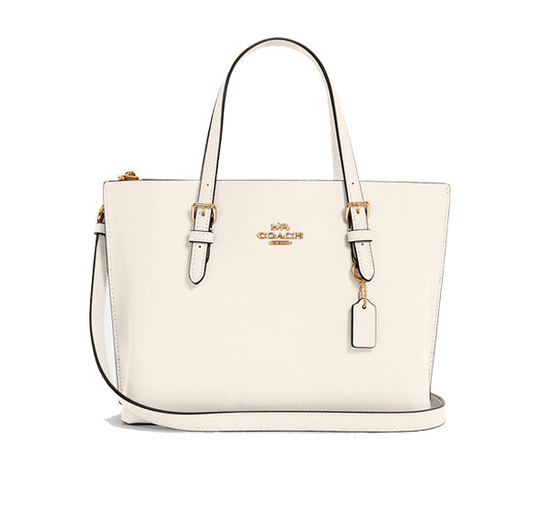 Coach Women's Mollie Tote 25 Gold/Chalk Light Saddle