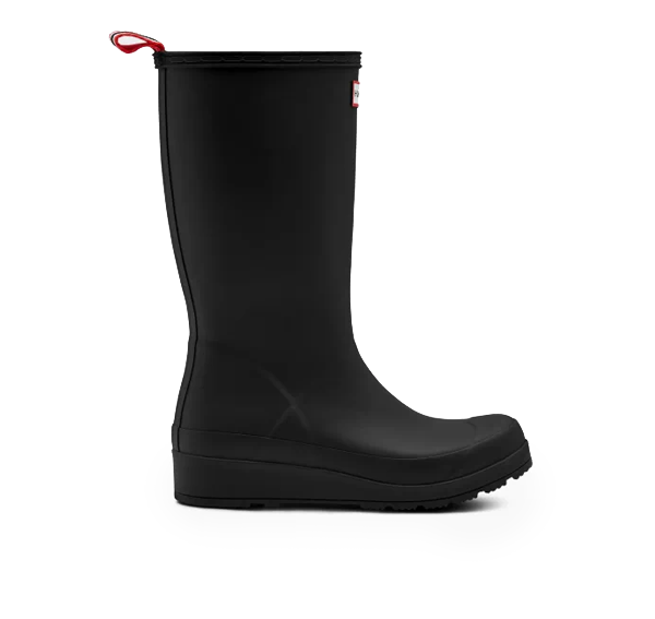 Hunter Women's Play Tall Rain Boots Black - Hemen Kargoda